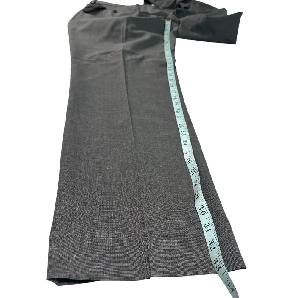 Banana Republic Performance Wool Dress‎ Pants Mens 36x34 Slim Fit Gray NEW